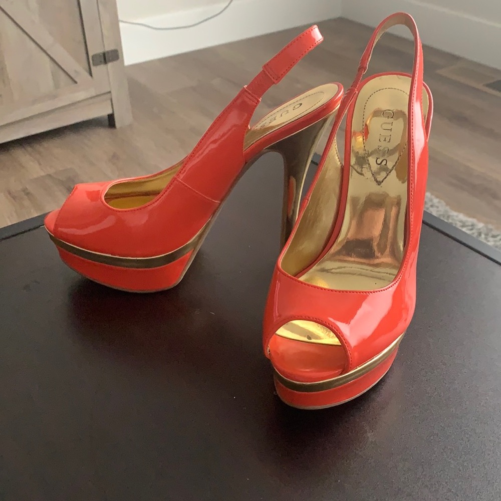 Guess platform heels